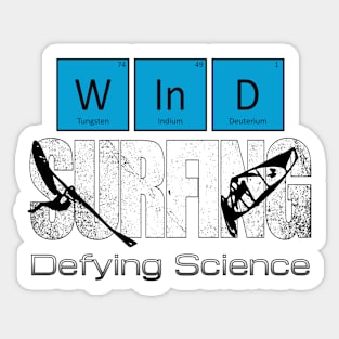 Windsurfing Jumps Defying Science Periodic Table Elements Sticker